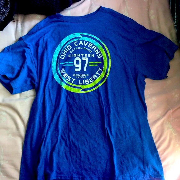 blue oversized t shirt - Picture 1 of 2